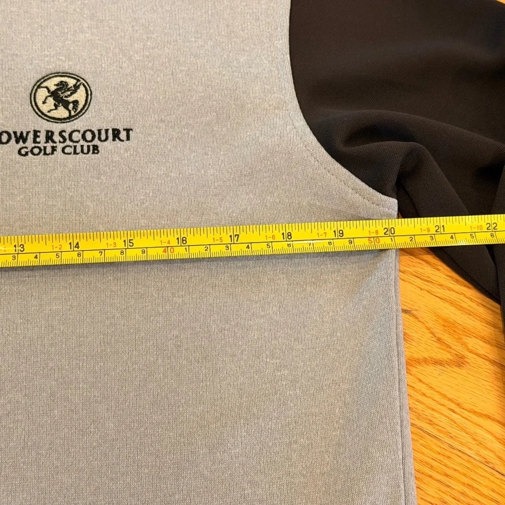 FootJoy Golf Half Zip Lightweight Mid-Layer Sweater in Grey/Black - Picture 3 of 7